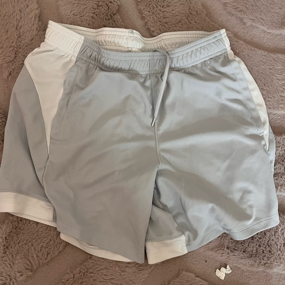 Under Armour Women's Gray and White Shorts